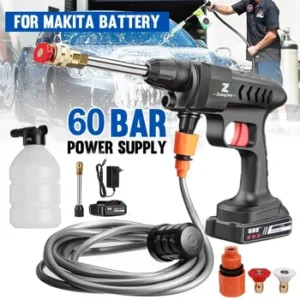 20000/30000mAh بندقية غسيل السيارات غسالة 60Bar رذاذ فوهة منظف الضغط العالي للسيارات حديقة المنزل تنظيف غسالة السيارات